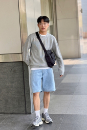 Текстурный 3D-вязаный свитер UNIQLO с круглым вырезом 1159856411 (Серый 3XL)