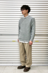 Текстурный 3D-вязаный свитер UNIQLO с круглым вырезом 1159856411 (Серый 3XL)