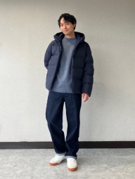 Вязаный свитер UNIQLO 1159856742 (Синий XXL)