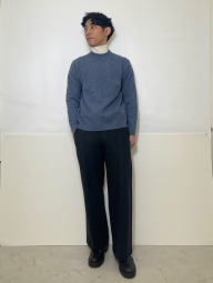 Вязаный свитер UNIQLO 1159856742 (Синий XXL)