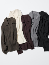 Свитер в рубчик UNIQLO 1159856769 (Серый L)