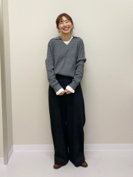 Свитер в рубчик UNIQLO 1159856751 (Серый S)