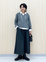 Свитер в рубчик UNIQLO 1159856751 (Серый S)