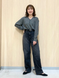 Свитер в рубчик UNIQLO 1159856751 (Серый S)