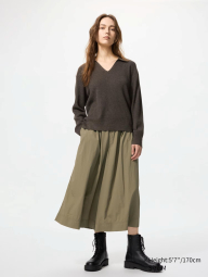 Свитер в рубчик UNIQLO 1159857178 (Коричневый L)