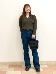 Свитер в рубчик UNIQLO 1159857178 (Коричневый L)