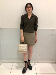 Свитер в рубчик UNIQLO 1159857178 (Коричневый L)