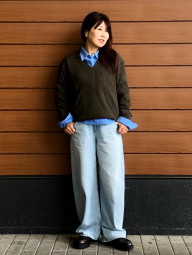 Свитер в рубчик UNIQLO 1159857178 (Коричневый L)