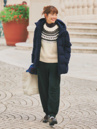 В'язаний светр UNIQLO з візерунком 1159857543 (Молочний M)