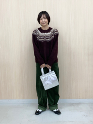 Вязаный свитер UNIQLO с узором 1159857837 (Бордовый M)