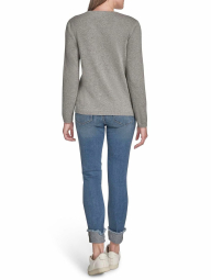 Жіночий легкий светр Tommy Hilfiger з візерунком 1159858165 (Сірий XS)