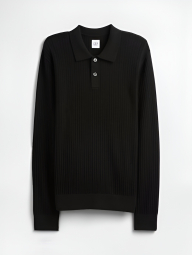 Чоловічий светр-поло GAP 1159858540 (Чорний M)