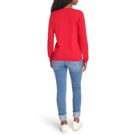 Жіночий светр Tommy Hilfiger з намистинками 1159858601 (Червоний S)