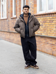 Легкий в'язаний светр UNIQLO із вовни 1159859453 (Коричневий M)