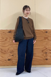 Легкий в'язаний светр UNIQLO із вовни 1159859453 (Коричневий M)