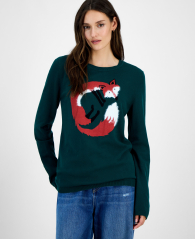 Женский свитер Tommy Hilfiger с рисунком 1159859689 (Зеленый XS)