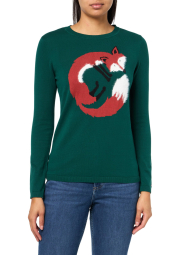 Жіночий светр Tommy Hilfiger з малюнком 1159859689 (Зелений XS)