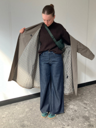 Вязаный свитер UNIQLO 1159859680 (Коричневый XS)