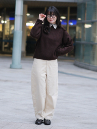 Вязаный свитер UNIQLO 1159859680 (Коричневый XS)