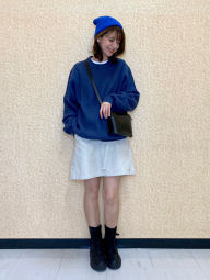 Ребристий трикотажний светр JW Anderson UNIQLO 1159860232 (Синій M)
