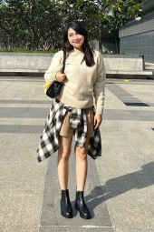 Вязаный свитер JW Anderson UNIQLO из шерсти 1159860234 (Бежевый M)