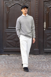 Вязаный свитер UNIQLO 1159860266 (Серый M)