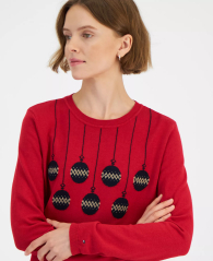 Жіночий светр Tommy Hilfiger з малюнком 1159860419 (Червоний S)