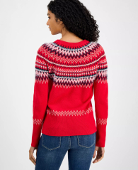 Женский свитер Tommy Hilfiger с узором 1159861428 (Красный S)