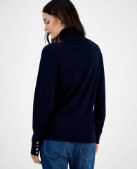 Женский свитер Tommy Hilfiger кофта с воротником 1159861565 (Синий S)