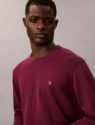 Мужской свитер Calvin Klein с логотипом 1159861611 (Бордовый M)