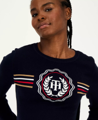 Женский свитер Tommy Hilfiger с логотипом 1159861631 (Синий M)