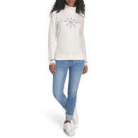 Женский свитер Tommy Hilfiger с воротником 1159862125 (Молочный S)