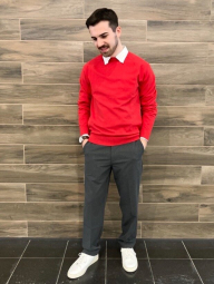 Свитер UNIQLO 1159862188 (Красный L)