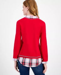 Жіночий светр-сорочка Tommy Hilfiger 1159862243 (Червоний XXL)