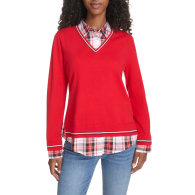 Жіночий светр-сорочка Tommy Hilfiger 1159862243 (Червоний XXL)