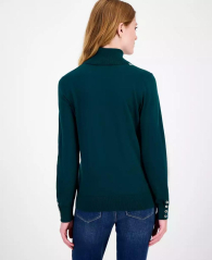 Женский свитер Tommy Hilfiger кофта с воротником 1159862382 (Зеленый M)