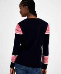 Женский свитер Tommy Hilfiger с узором 1159862898 (Синий XS)