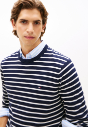 Мужской свитер Tommy Hilfiger 1159863060 (Синий/Белый XXL)