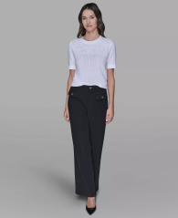 Женский свитер Karl Lagerfeld Paris с короткими рукавами 1159863061 (Белый M)