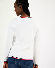 Жіночий светр Tommy Hilfiger зі стразами 1159863285 (Білий XL)