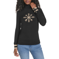 Женский свитер Tommy Hilfiger с воротником 1159863433 (Черный M)