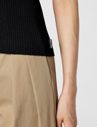 Женский свитер-поло DKNY с коротким рукавом 1159863448 (Черный M)