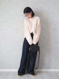 Вязаный свитер UNIQLO 1159863788 (Розовый XXL)