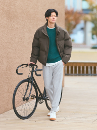 Вязаный свитер UNIQLO из шерсти 1159863819 (Зеленый XL)
