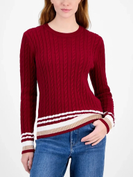 Женский свитер Tommy Hilfiger 1159863837 (Бордовый XL)