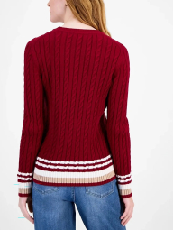 Женский свитер Tommy Hilfiger 1159863837 (Бордовый XL)
