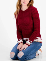 Женский свитер Tommy Hilfiger 1159863837 (Бордовый XL)