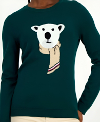 Женский свитер Tommy Hilfiger с рисунком 1159863993 (Зеленый XL)