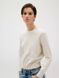 Женский свитер Calvin Klein с логотипом 1159864192 (Молочный XS)