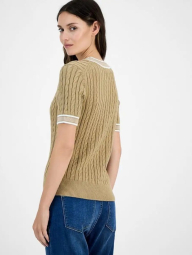 Женский свитер Tommy Hilfiger с коротким рукавом 1159864413 (Коричневый S)